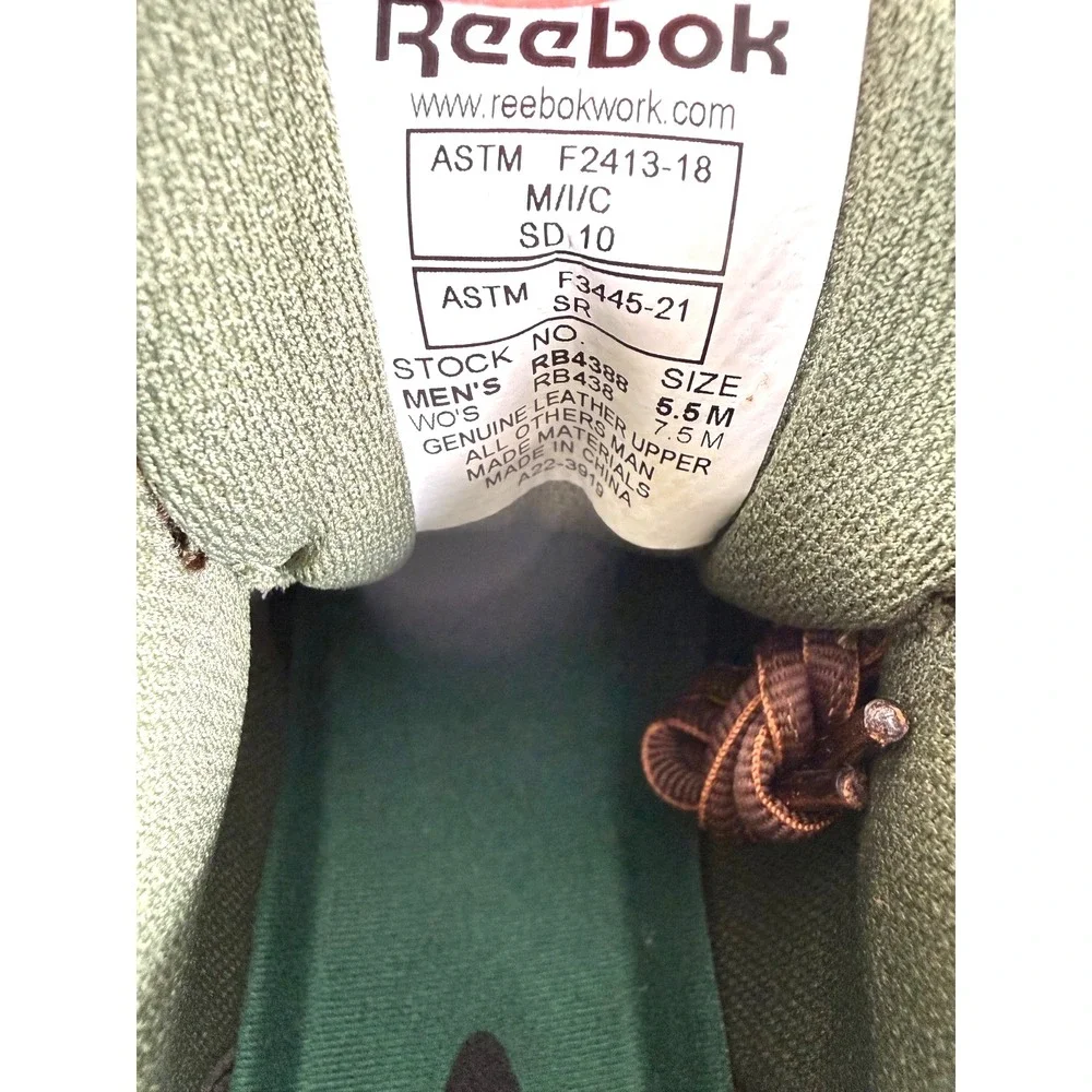 Reebok TYAK RB4388 Men's Comp Toe Work Hiker Boots Tan 5.5M New